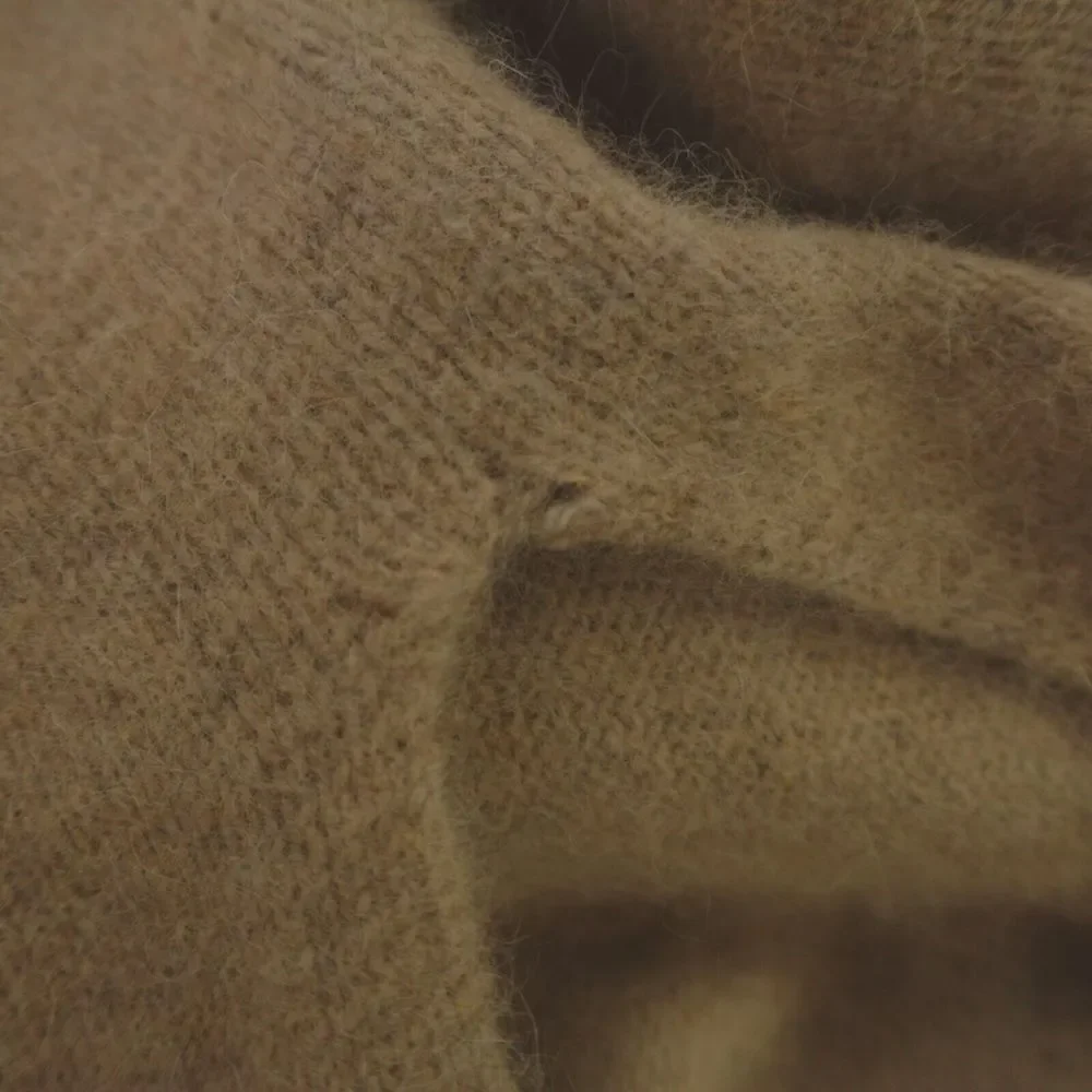 CT Plage Sweater Wrap Camel Tan Racoon Fox 2 Way Stole‎